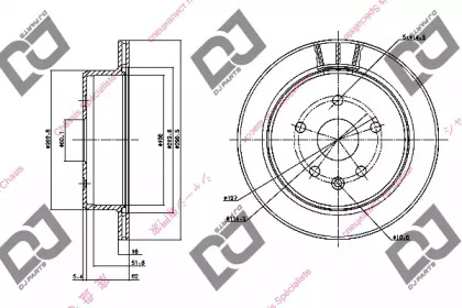 Тормозной диск DJ PARTS BD1092